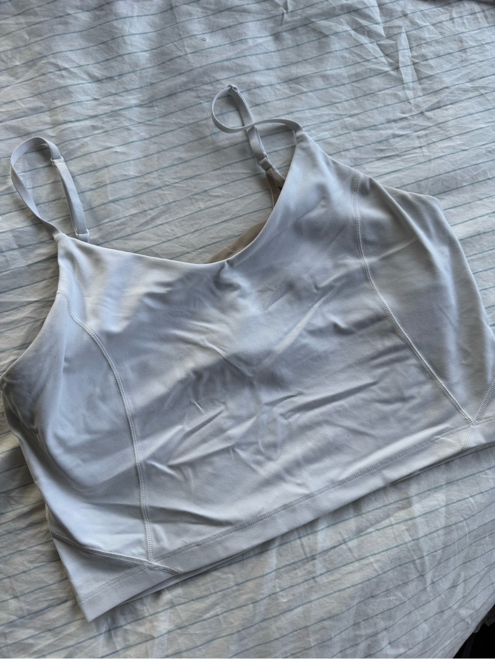 lululemon Align™ Cropped Cami Tank Top - White, size: 10 - Picture 3 of 3